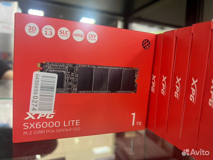 Твердотельный накопитель XPG SX6000 Lite 1 тб M.2