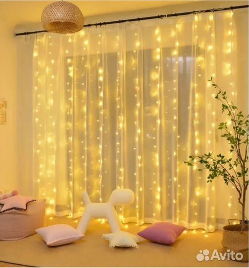 Гирлянда штора 3 на 2 метра