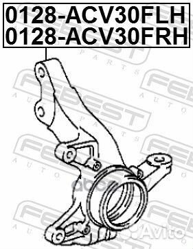 Кулак поворотный перед прав toyota camry ACV3#