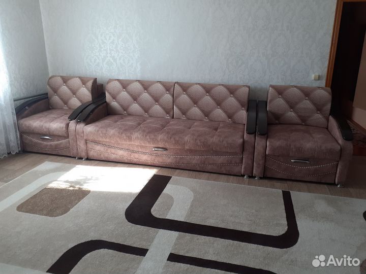 Диван раскладной и два кресла бу