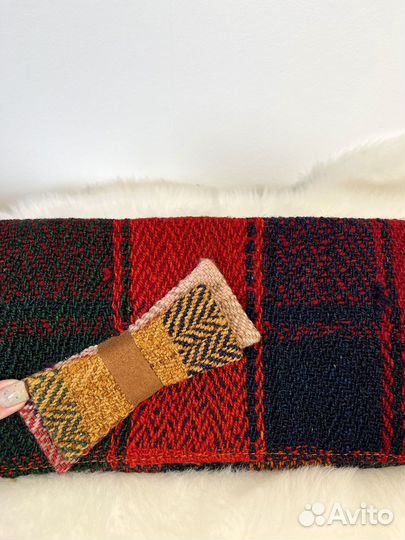 Клатч твидовый