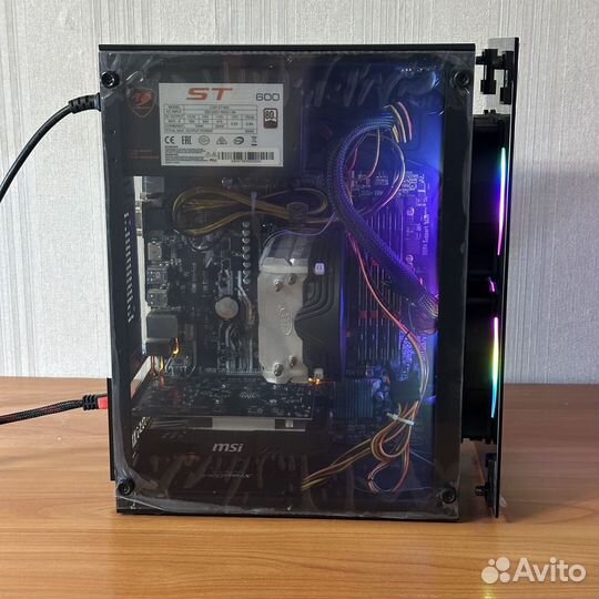 Игровой пк Ryzen 5 1600/16GB/480GB/RX550 4GB