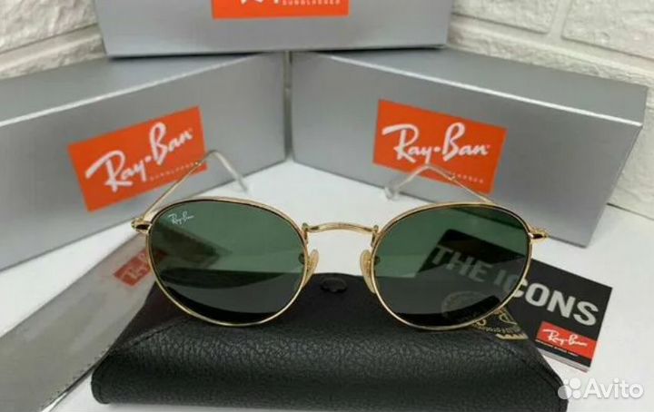 Очки ray ban round metal