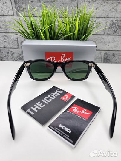 Очки Ray Ban Wayfarer 2140 Green Стекло