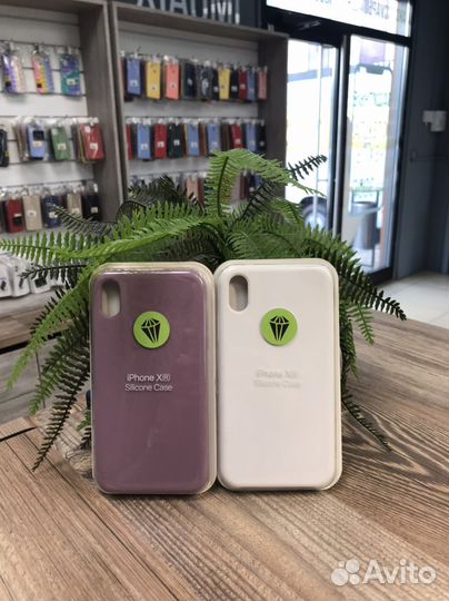 Чехол Silicone case на iPhone XR