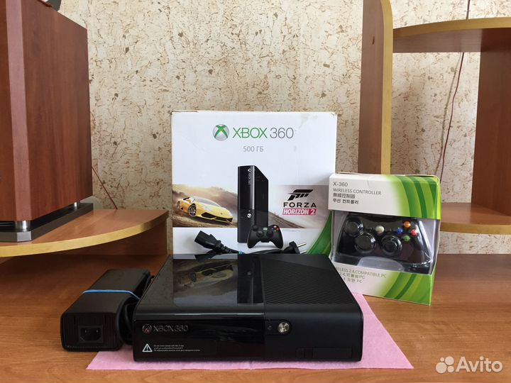 Xbox 360 slim E/500GB/В хорошем состоянии/19 Игр