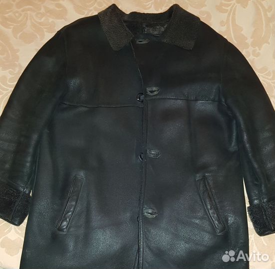 Дублёнка мужская натуральный нубук и овчина