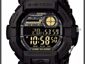 Часы Casio G-Shock GD-350-1B вибробудильник