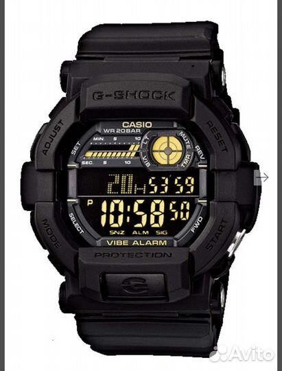 Часы Casio G-Shock GD-350-1B вибробудильник