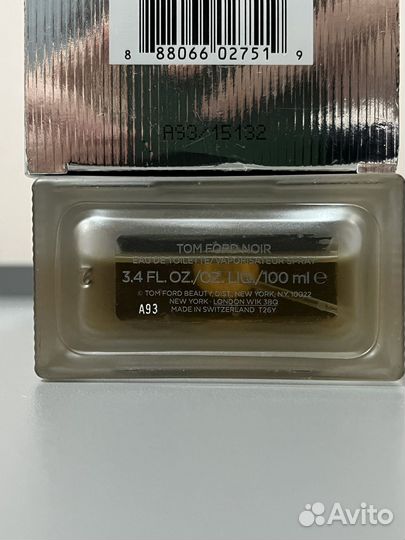 Остаток во флаконе оригинал Tom Ford Noir (edt)