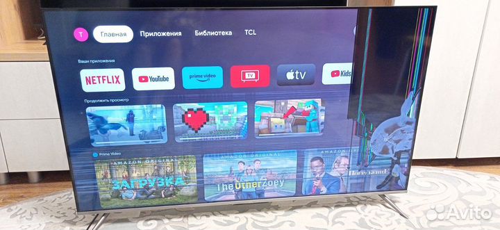 Телевизор TCL диогональ 55