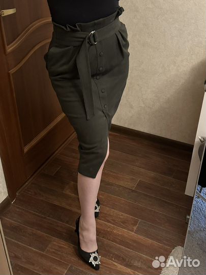 Юбка бархатная