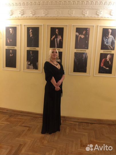 Вечернее платье 48 размер черное