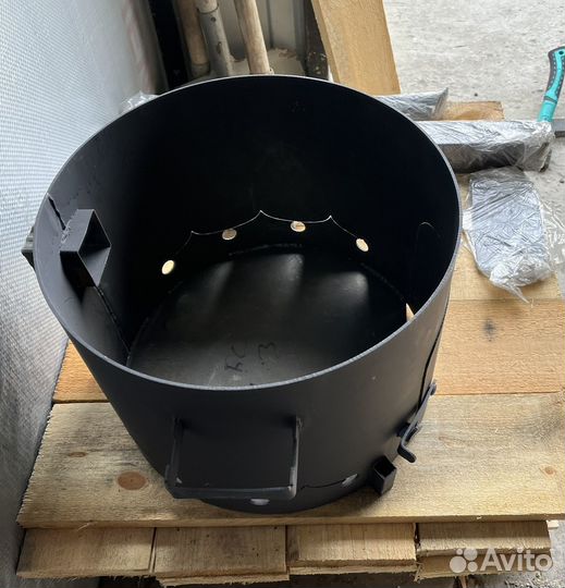 Печь для казана с дымоходом