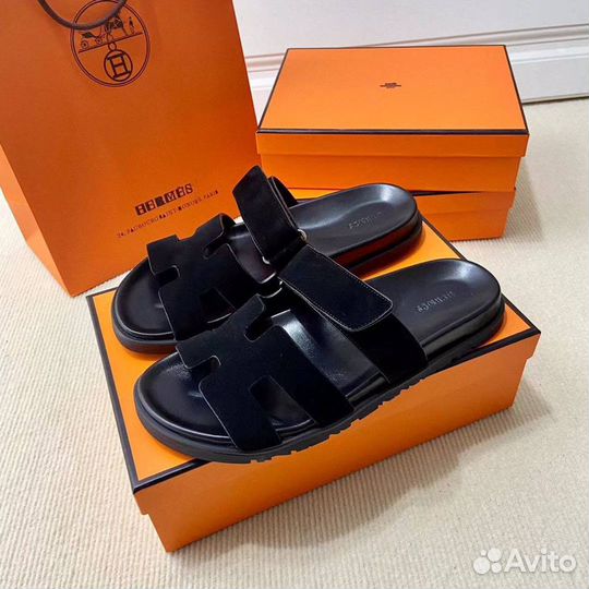 Шлепанцы мужские hermes