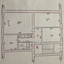 3-к. квартира, 72,6 м², 1/2 эт.