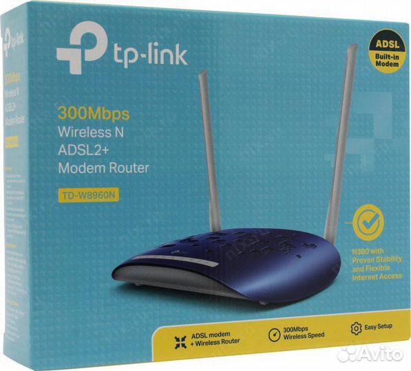 Модем TP-Link adsl2 TD8960N новый