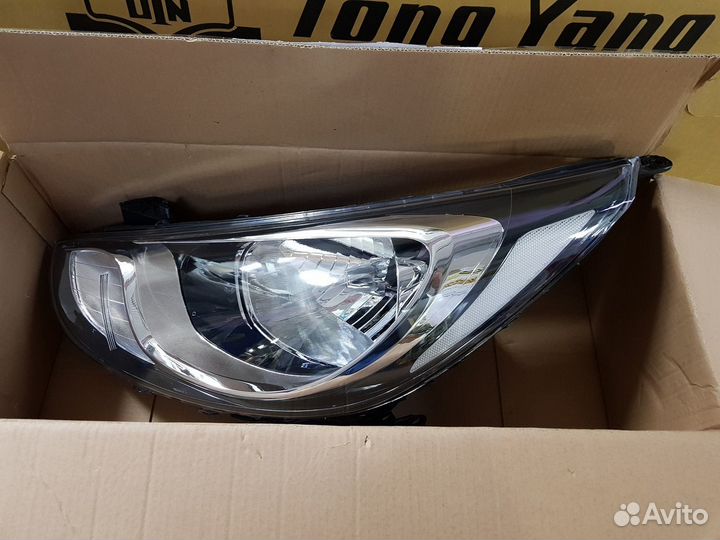 Фара новая Hyundai Solaris Солярис 2011-2014