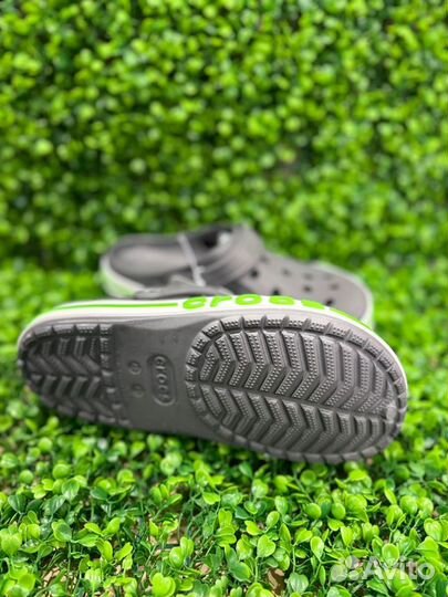 Мужские кроксы Crocs, серые