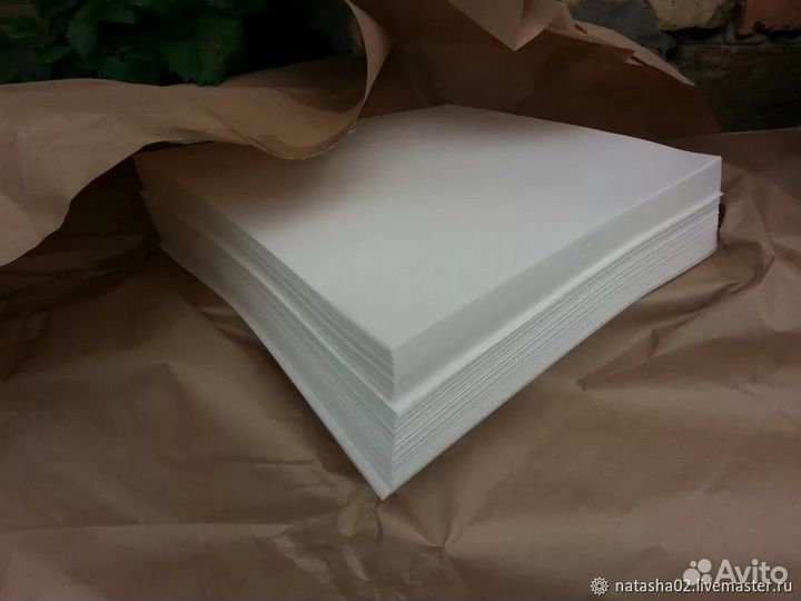 Пергаментная бумага в листах белая 42*60