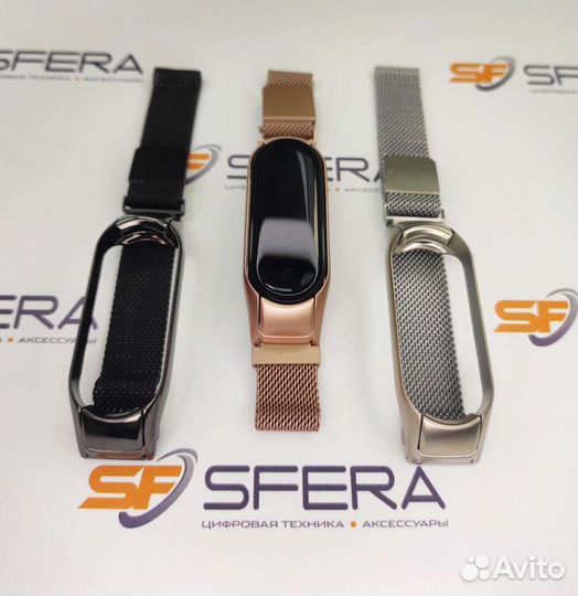 Металлические ремешки для Xiaomi Mi Band 4,5,6