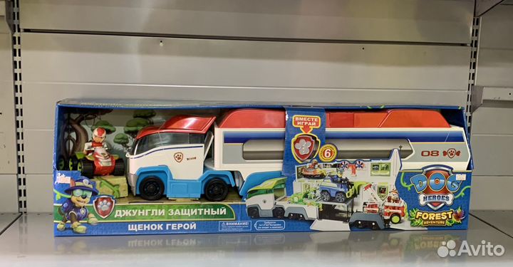 Машиновоз щегячий патруль, фура 72 см