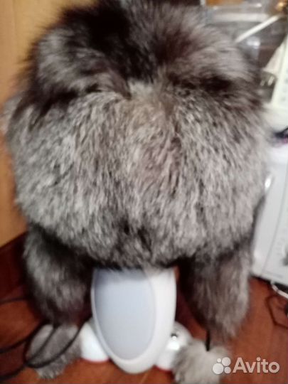 Шапка из меха песца женская