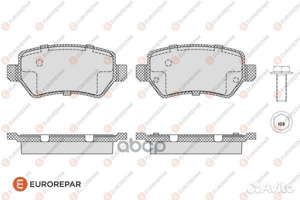 Колодки тормозные Re 16 230 636 80 eurorepar