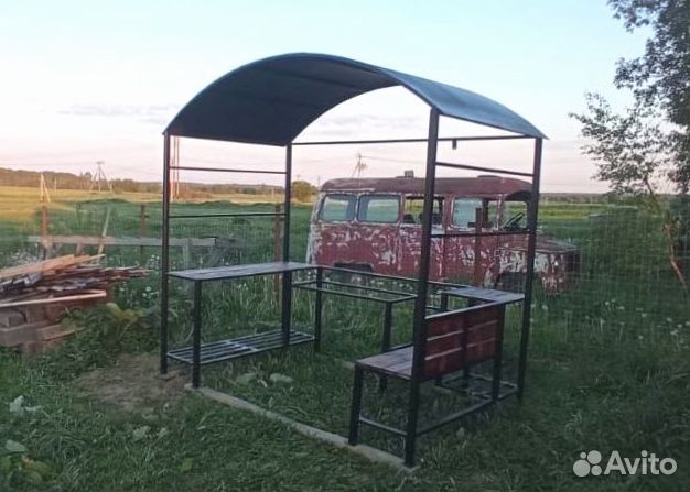 Мангал с печкой