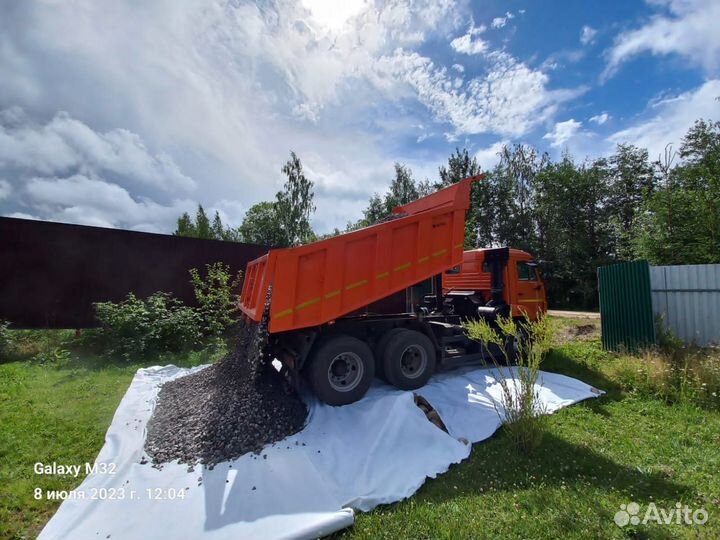 Щебень от 1м3 Гранитный Известняковый