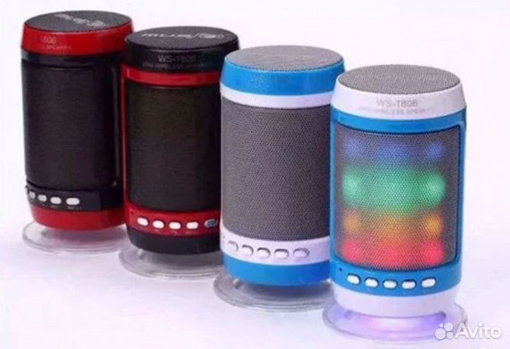 Колонка блютуз Charge WS-1806 светящаяся