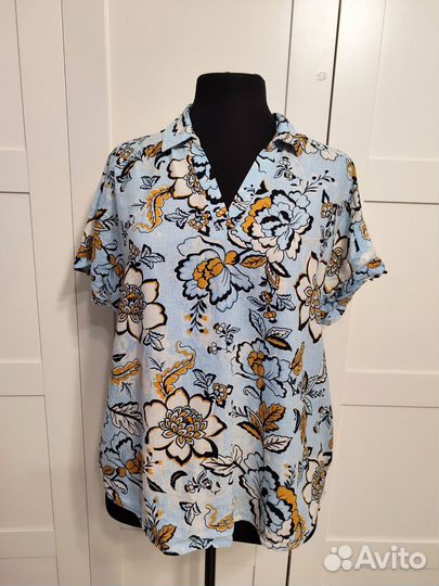 Блузка F&F лён/вискоза