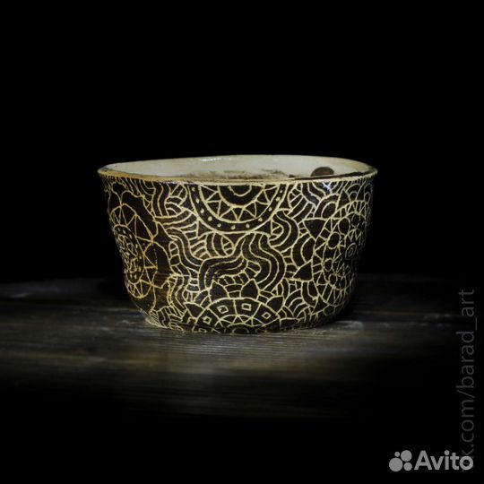 Керамическая чашка ручная работа