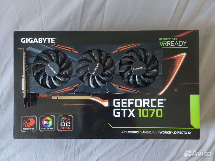 Видеокарта GeForce gtx 1070 gigabyte g1 gaming