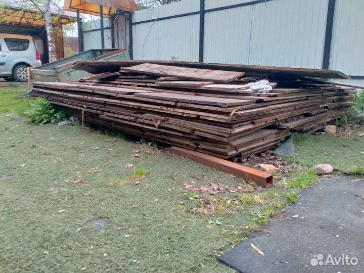 Фанера б/у от опалобки