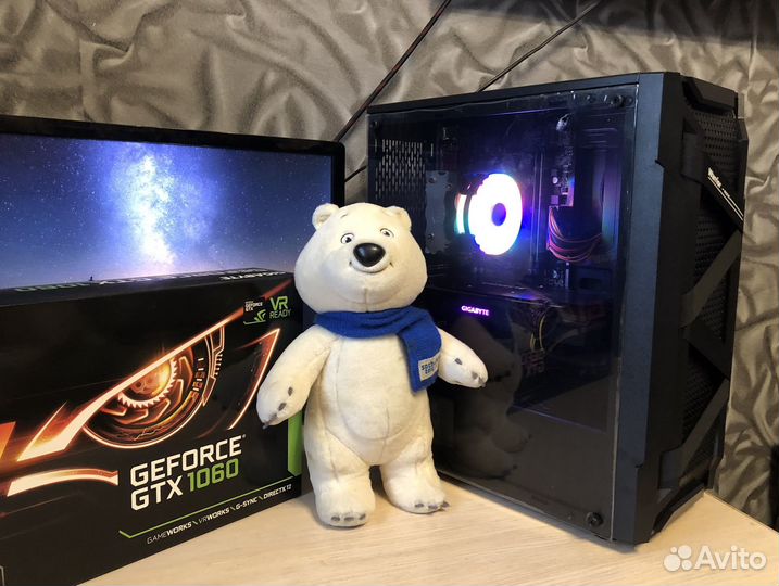 Игровой компьютер intel core i5/GTX1060/16Gb