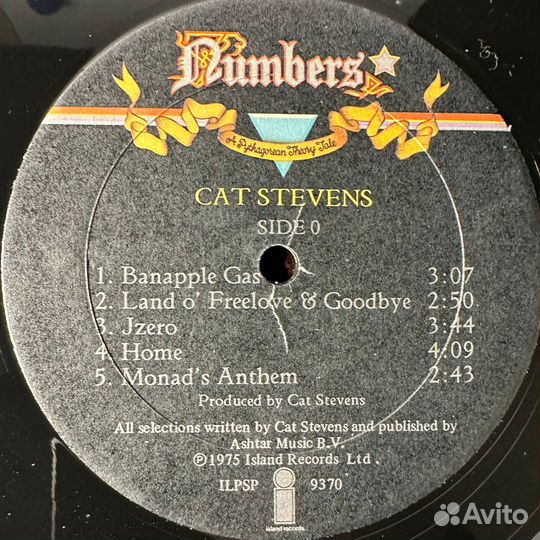 Cat Stevens – Numbers (США 1975г.)