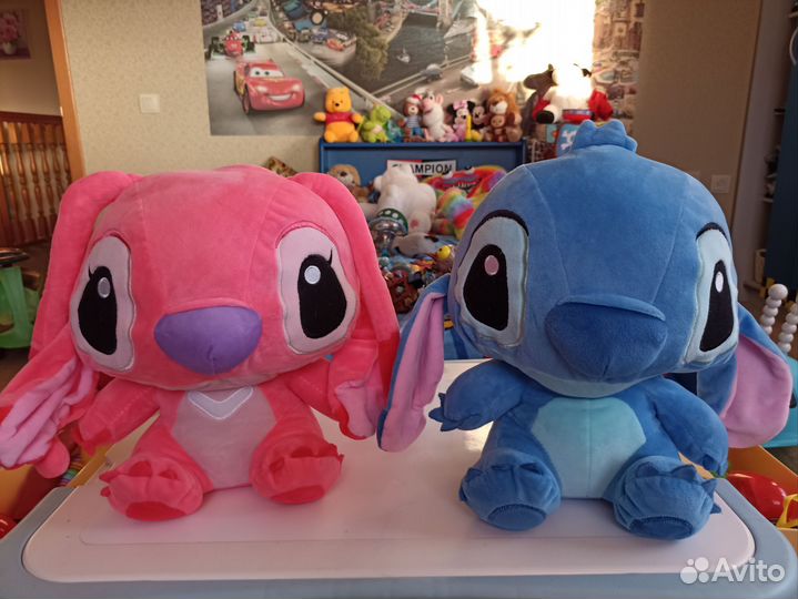 Мягкие Стич и Ангел 40 см