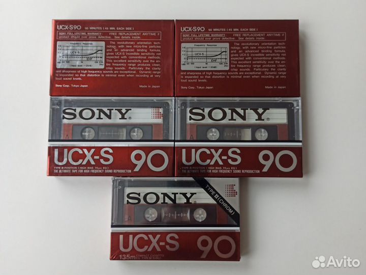 Новая аудиокассета sony UCX / sony UX