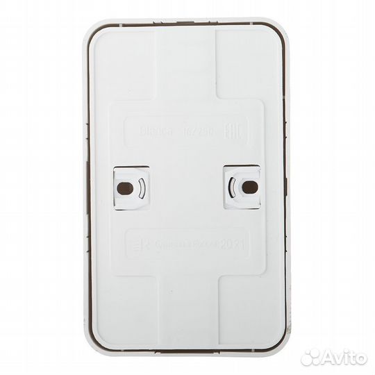 Розетка двойная blnra011212 открытая установка мол