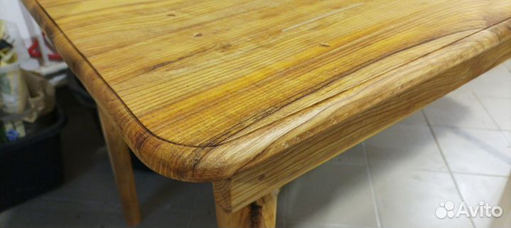 Большой обеденный стол из массива ясеня