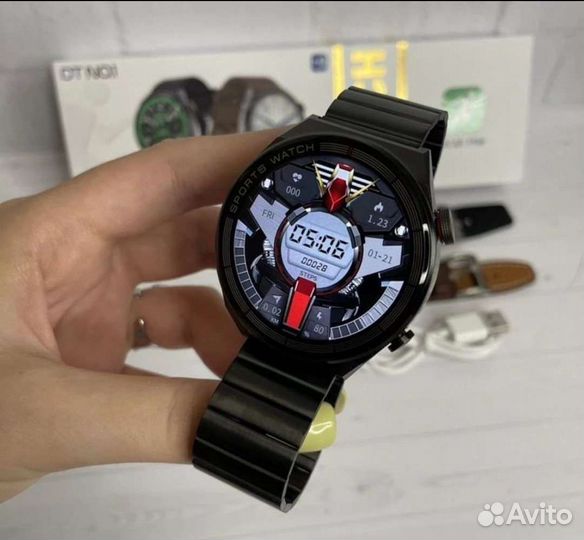 Smart Watch classic 46mm +3 ремешка