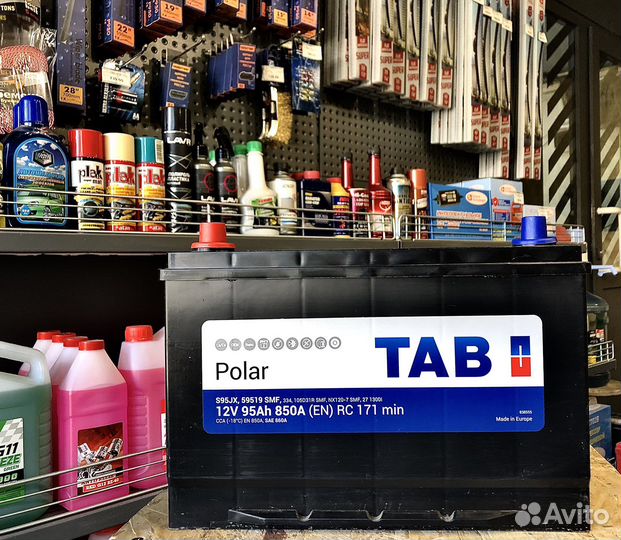Tab Polar 95Ah 850A Азия (Прямая полярность)