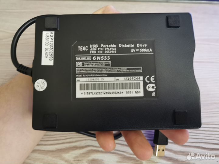 Внешний USB FDD привод teac N533 (для дискет)