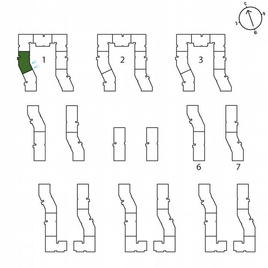 2-к. квартира, 57,3 м², 2/3 эт.