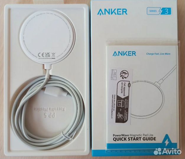 Магнитное зарядное устройство Anker для iPhone