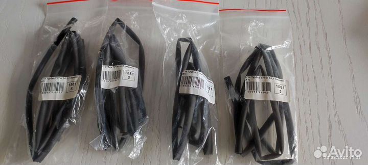 Термоусадочная трубка тту 5/2,5 черная 1 м