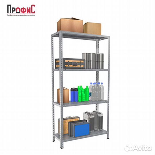 Стеллаж ES 150KD/75Х30/4 оцинкованный