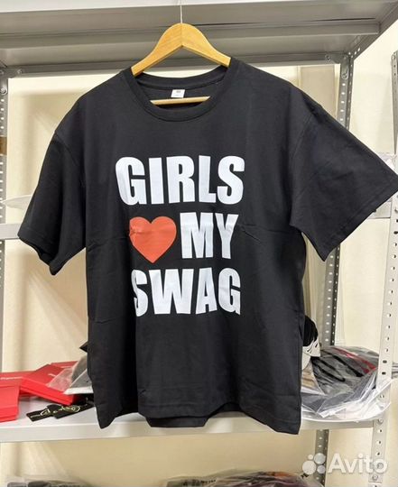 Футболка girls love my swag