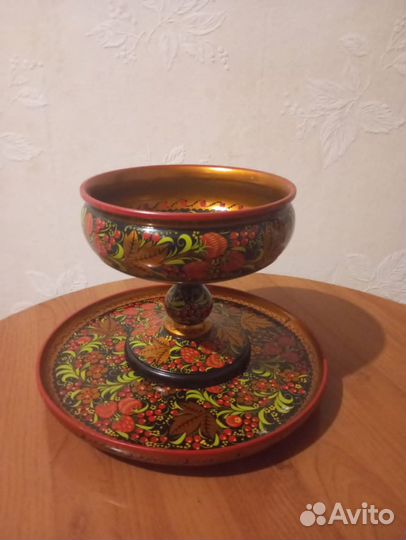 Конфетница с тарелкой